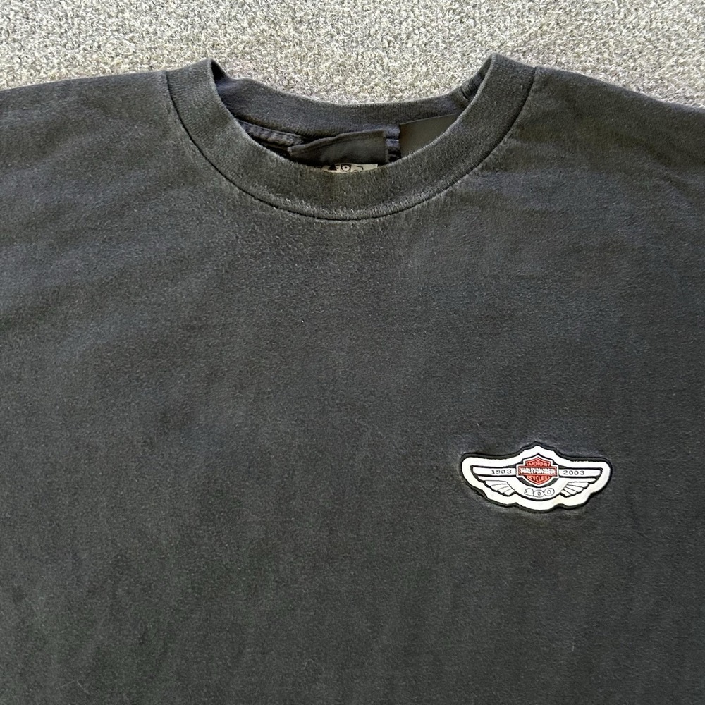 Vintage Harley-Davidson Shirt Mens XL 100th Anniversary Long Sleeve Graphic